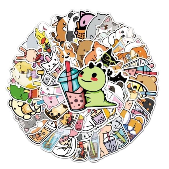 50pc Vinyl Sticker Set  - Picture 1 of 3
